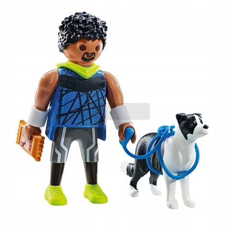 PLAYMOBIL MY LIFE 71740 BIEGACZ Z BORDER COLLIE zestaw dla dzieci 4+