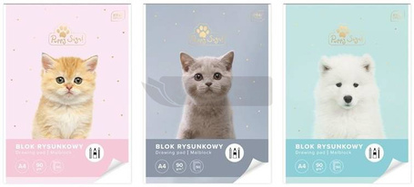 Blok rysunkowy A4/50K UV Puppy Sign (5szt)