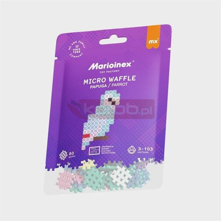 Micro Waffle 80 elementów Papuga