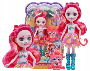 ENCHANTIMALS LALKA Texie Tiger + ZWIERZĄTKO TYGRYSEK SABRE HXB97