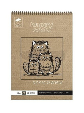 Szkicownik A5/60K Młody Artysta HAPPY COLOR