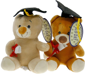 Maskotka Miś Absolwent 12cm MIX