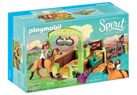 Playmobil 9478 Spirit Boks stajenny Lucky i Dziki