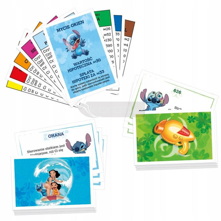 GRA PLANSZOWA MONOPOLY STITCH Hasbro, wersja polska +8 lat G0388