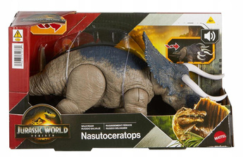 JURASSIC WORLD RYCZĄCY DINOZAUR Nasutoceratops figurka z dźwiękiem JGC81