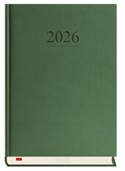 Terminarz 2026 A5 dzienny Menadżera zielony