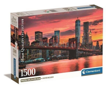 Puzzle 1500 Compact East River at dusk