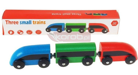 Pociąg drewniany 3 częściowy