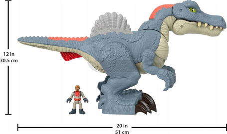 IMAGINEXT JURASSIC WORLD DINOZAUR SPINOSAURUS 51 cm figurka interaktywna HML41