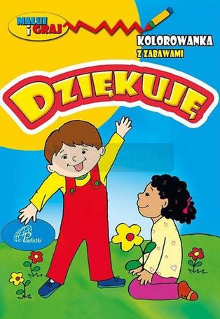 Kolorowanka z zabawami. Dziękuję