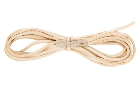 Sznurek do biżuterii ze sztucznej skóry biały