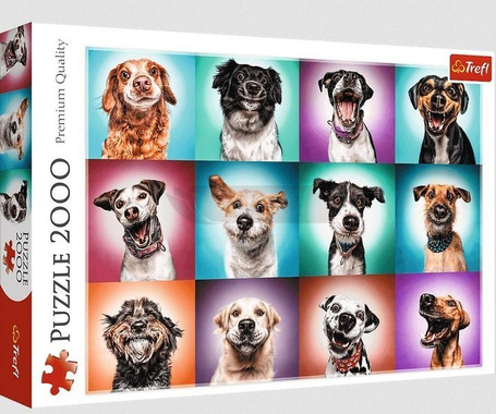 Puzzle 2000 Zabawne psie portrety II TREFL