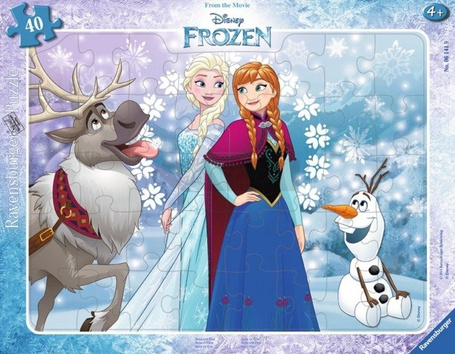 Puzzle 40 elementów - Kraina Lodu, Anna i Elsa