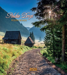 Kalendarz 2026 ścienny 32x32cm Polskie drogi