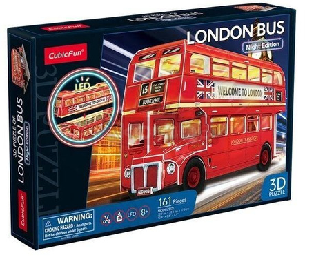 Puzzle 3D Londyński autobus