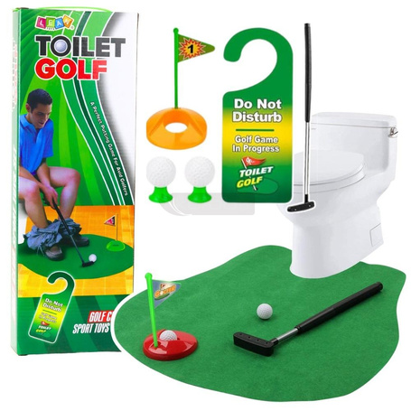 Zestaw gra zręcznościowa golf toaletowy