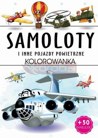 Samoloty - kolorowanka