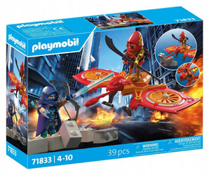 PLAYMOBIL 71833 Bohaterski dron kontra zły ninja zestaw +4 lata