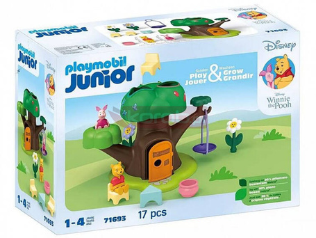 Zestaw z figurkami Junior Disney 71693 Domek w drzewie Kubusia Puchatka i Prosiaczka