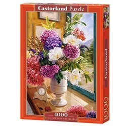 Puzzle 1000 Still life with hydrangeas CASTOR