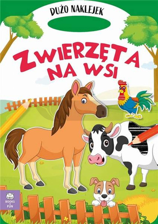 Teczka zwierzęta na wsi z podójnymi naklejkami