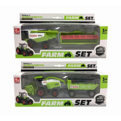 Kombajn z przyczepą mix