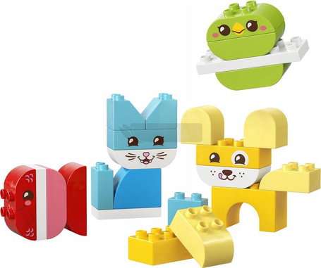 KLOCKI LEGO DUPLO 10477 Kreatywne zwierzaki 3 w 1, zestaw dla dzieci +18 mc