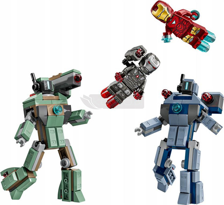 KLOCKI LEGO MARVEL 76320 IRON MAN I WAR MACHINE KONTRA DRONY HAMMERA