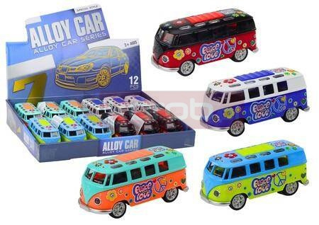 Camper Bus 1:32 metalowy światła dźwięk napęd MIX