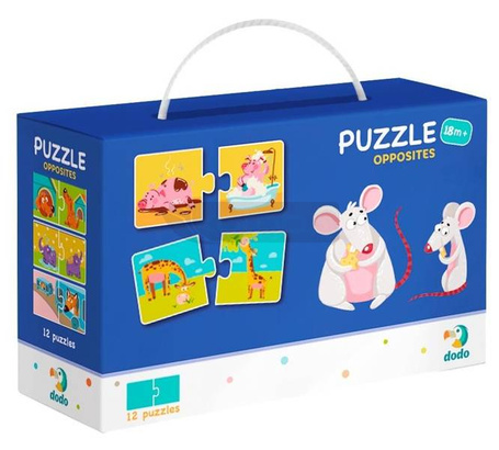 Puzzle 12x2 Zwierzęta - przeciwieństwa