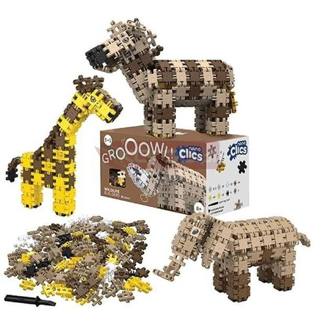 Nano Clics Klocki 5w1 - Dzika przyroda 250el