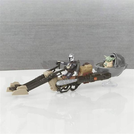 STAR WARS THE MANDALORIAN FIGURKA GROGU SPEEDER E9680