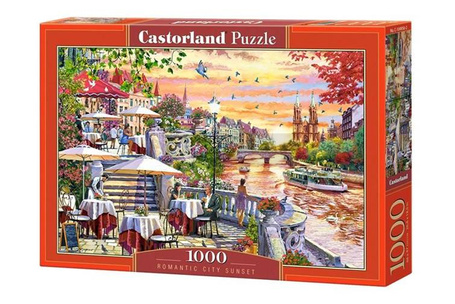 Puzzle 1000 Romantic City Sunset