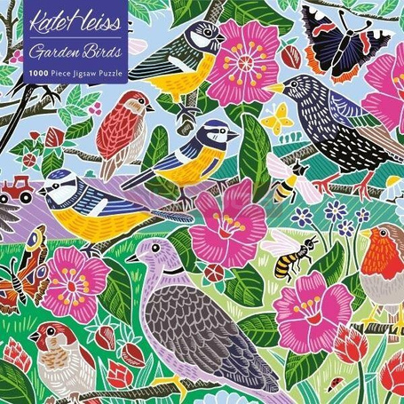 Puzzle 1000 Ptaki w ogrodzie Kate Heiss