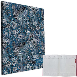 Kalendarz 2026 A4 tygodniowy Ornament Blue