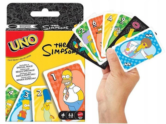 GRA KARTY UNO THE SIMSONS oryginalne kultowe karty Uno, dla całej rodziny JHB16