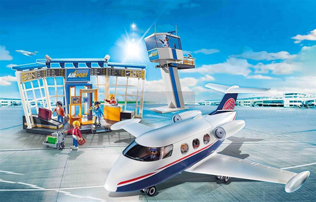 PLAYMOBIL CITY ACTION 71153 LOTNISKO Z SAMOLOTEM zestaw dla dzieci +4 lata