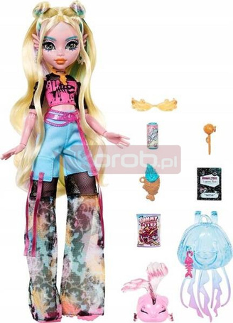 LALKA MONSTER HIGH Lagoona Blue + zwierzątko rybka Neptuna HXH75