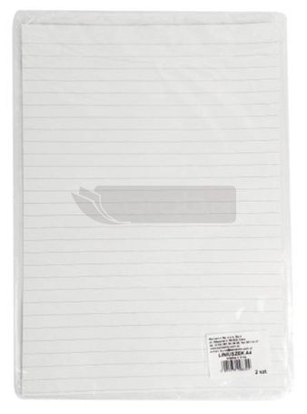 Liniuszek A4 kratka/linia 2szt
