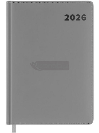 Kalendarz książkowy 2026 A4 grafitowy EASY