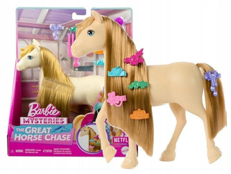 BARBIE KONIK KUCYK DO STYLIZACJI TORNADO + akcesoria do stylizacji HXJ36