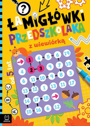 Łamigłówki przedszkolaka z wiewiórką od 5 lat