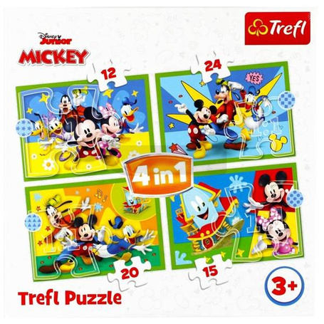 Puzzle 4w1 Wśród przyjaciół TREFL