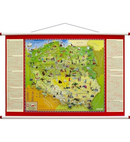 Mapa ścienna - Polska Młodego Odkrywcy