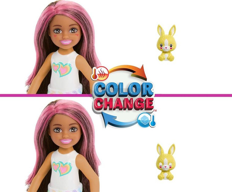LALKA BARBIE CHELSEA CUTIE REVEAL NIESPODZIANKA zwierzątko HRK42