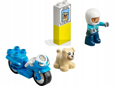 LEGO DUPLO 10967 MOTOCYKL POLICYJNY zestaw klocków dla dzieci +2 lata