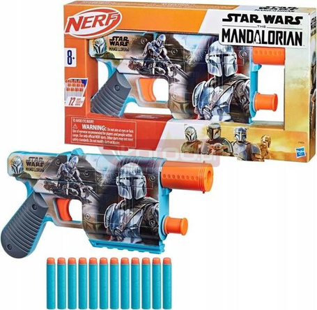 NERF STAR WAS THE MANDALORIAN F9834 WYRZUTNIA BLASTER + 12 strzałek