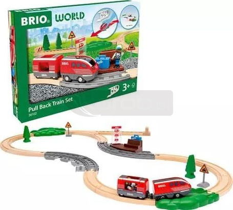 Brio Zestaw Pull Back Train
