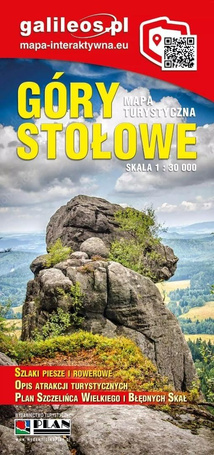 Mapa turystyczna - Góry Stołowe