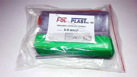 Okładka na zeszyt A5 zwykła NR 40 (100szt)